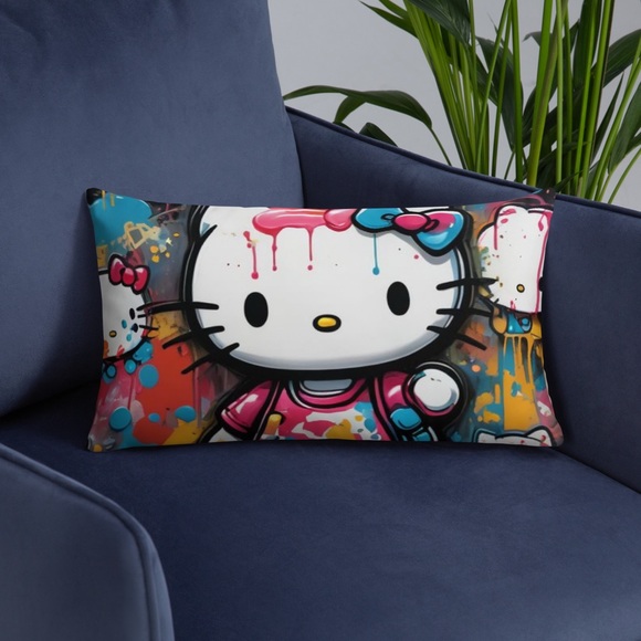 Hello Kitty Graffiti Pillow NWT - Picture 11 of 11